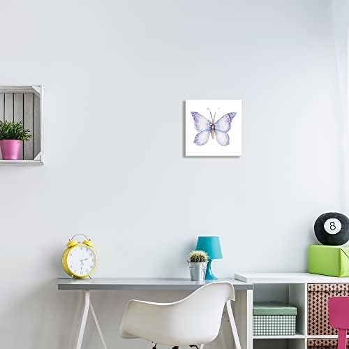 Stupell Industries една Прекрасна Картина с Лилави Крила на Пеперуди и Насекоми, Дизайн Джанис Гейнър