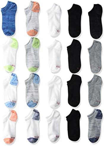 Чорапи Hanes Boys' No Show Чорапи Super Value по 20 чифта В опаковка
