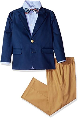 Комплект костюми за момчета IZOD от 4 теми с риза, папийонка, Панталони и пиджаком