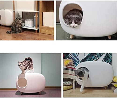 Котешката DHDM Диван, Напълно закрит Голям, с чекмедже, който предпазва от разливи и мирис, котешката за котки Пет Supplie (Цвят:
