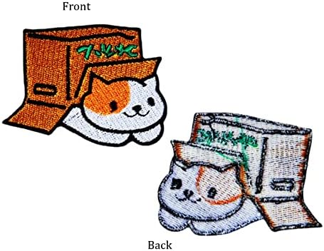 Забавен Cartoony Японски Щастлив Котка, Стръмни и Ленти от Желязо на Късмета си, Бродирани Ленти за дънки Направи си сам, Якета, Детски Дрехи, дамски чанти, художествени