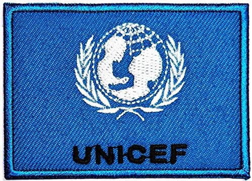PARITA Флаг на Уницеф Национален Желязната На Нашивках Флаг на УНИЦЕФ Емблема на Страната Военна Бродирана Апликация Пришитая Желязо