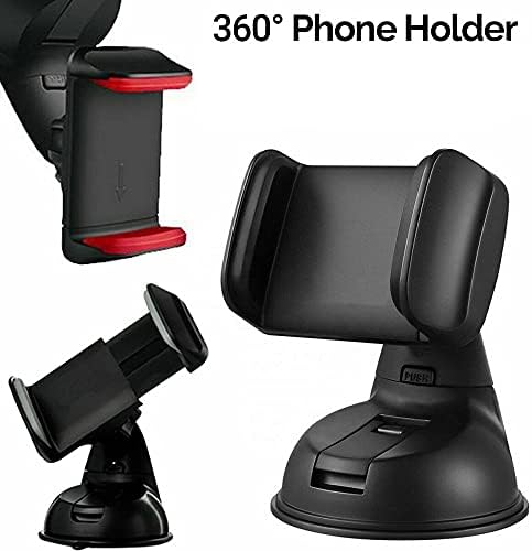 LHLLHL 360 Кола за мобилния си телефон на таблото, Изсмукване Домашен Универсален държач за Предно Стъкло, Преносим Засмукване на Държач за смартфон, Директна доставка