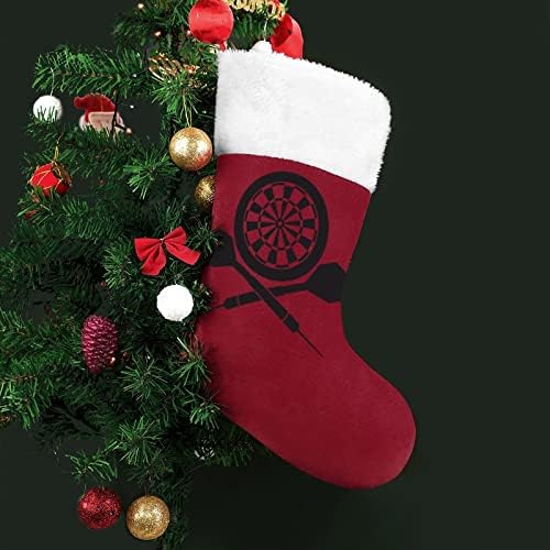 Дъска за Дартса С Логото на Коледа Отглеждане Окачени Чорапи С Принтом Коледно Дърво Украса За Камината