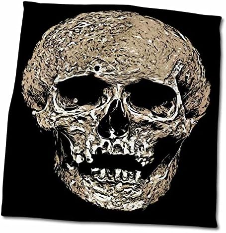 3dRose Taiche - Вектор - Череп - Вектор с Пълна черепа и Гниющей плът - Кърпи (twl-269738-3)