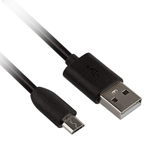 USB кабел за зареждане REYTID, съвместим с игрални слушалки Turtle Beach Stealth 520, 600, 700, Зарядно Micro USB с подмяна на олово (актуализирано), черен
