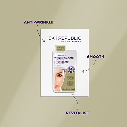 Маска за лице на Skin Republic, 3 опаковки, корейски грижа за кожата, разработен за всички типове кожа. (Комплексът + Аденозиновая маска)