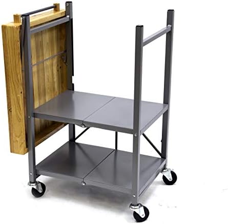 Сгъваема Кухненска количка за Оригами количка | за готвачи, за приготвяне на кафе, вино и продукти за хранене на открито, Количка