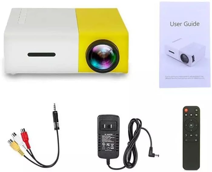 Преносим led проектор YG-300 LCD, Домашен Мини-1080P видео проектор за мобилен телефон