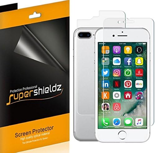 Supershieldz Разработен за Apple iPhone Plus 8 и 7 iPhone Plus (отпред и отзад) Защитно фолио за целия корпус, със защита от отблясъци и отпечатъци от пръсти (matte) (3 отпред и 3 отзад)
