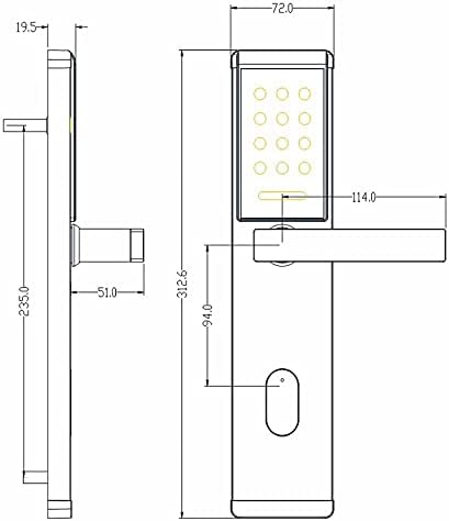 ZSEDP RFID Електронна Система за Заключване Умен бесключевой Система за Заключване на вратите за Дома Хотел апартаменти (Размер: