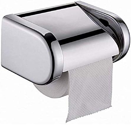 Метален държач за тоалетна хартия SCDZS-Държач за Тоалетна хартия с рафт - Титуляр на Тоалетна ролка от неръждаема стомана за самостоятелно или Стенен монтаж в банята