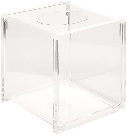 Капак Кутии за Салфетки Притежателя Кутии За Салфетки Декор за Баня Аксесоари За Баня Организаторите За Съхранение на Прозрачен Куб Акрил 5 x 5