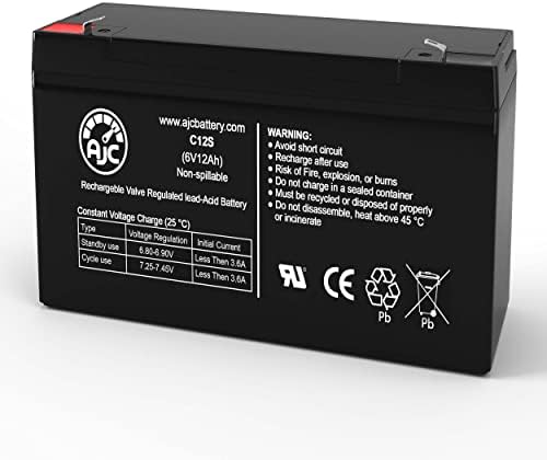 Батерия за аварийно осветление Power Cell PC6120 6V 12Ah - Това е замяна на марката AJC