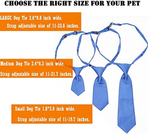 Вратовръзки за по-големи кучета - DORUI 20 бр., вратовръзки за средни и големи кучета, Регулируеми Вратовръзки за домашни любимци за ежедневна грижа, Фотография за рожд?