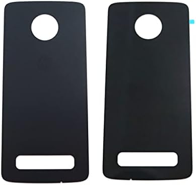 Подмяна на задния капак на батерията FainWan Задно Стъкло на вратата на достъпа е Съвместим с Motorola Moto Z4 Verizon XT1980-4 Черен