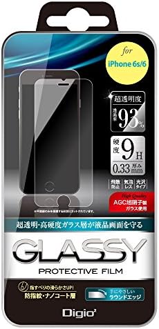 Защитно фолио SMF-IP151GFLS (Nakabayashi) за iPhone 6s / 6, защита от пръстови отпечатъци, твърдост 9H, коефициент на пропускливост