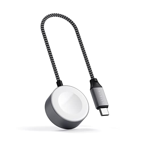 Магнитен кабел за зареждане Satechi USB C за Apple Watch [Сертифициран от Пфи] – Съвместим с Apple Watch Ultra и Series 8/7/6 /