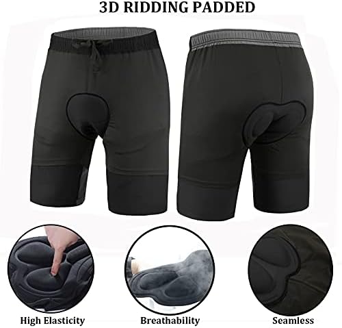 Мъжки къси панталони за планински Велосипеди с 3D Подплата Свободно, намаляване, Велосипедни Шорти, Леки къси Панталони за каране