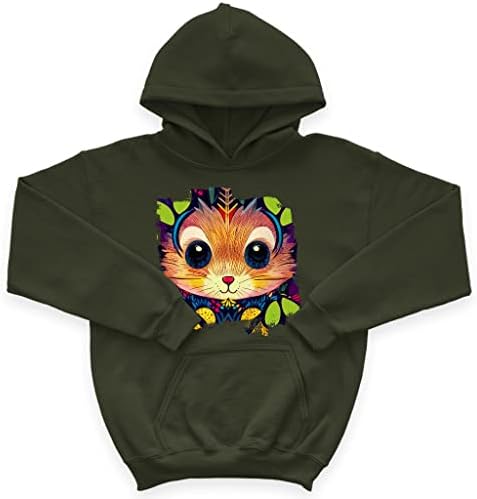 Детска hoody с качулка от порести руно Hamster - Мультяшная Детска hoody - Графична hoody за деца