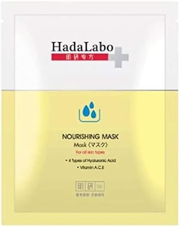 Подхранваща маска за лице HADA LABO + 22 г 1 's -Съчетава в себе си 3 вида антиоксидант витамин A. C. E за миг овлажняване, хранене и съживяване на кожата.