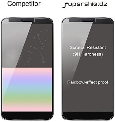 (3 опаковки) Supershieldz е Предназначен за T-Mobile (Revvlry Plus) Защитно фолио за екран от закалено стъкло, не се драска, без