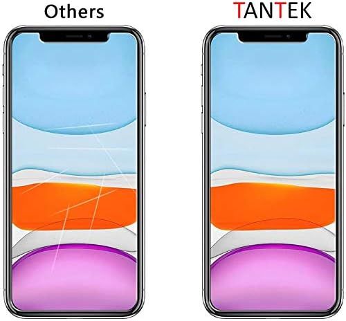 Защитно фолио TANTEK за iPhone XR и iPhone 11,6,1 инча, изработени от закалено стъкло, ултра Прозрачна, 3 опаковки