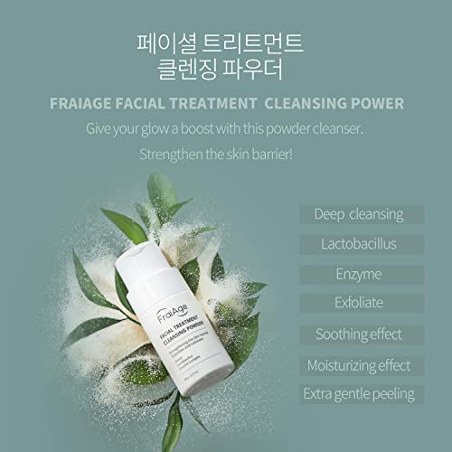 Почистваща пудра на прах за грижа за лицето FraiAge, Энзимная Прах За измиване на лицето и с пробиотиками, Корейското Почистващо средство за лице, K-Beauty Skincare, Отшелушива