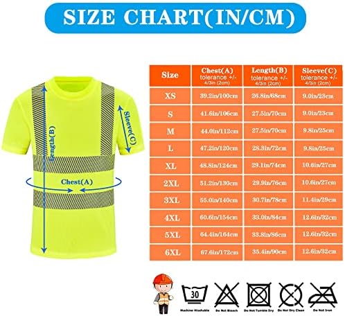 Ризи за строителни работи AYKRM Safety High Visibility С Дълъг Ръкав, Работно Облекло Клас 3 | Hi Vis Shirt