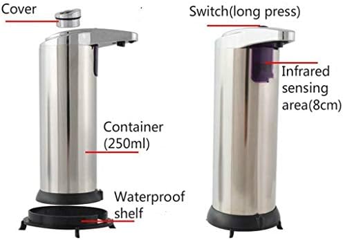 Дозатори за сапун Автоматично дозиране система течности Помпа за Инфрачервено Наблюдение Държач на бутилки Лосион от Неръждаема