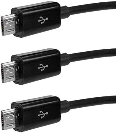 Кабел BoxWave е Съвместим с Yezz Max 2 Plus (кабел от BoxWave) - Многозарядный кабел microUSB, Многозарядный кабел Micro USB за Yezz Max 2 Plus - черен