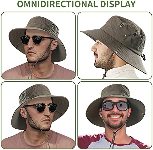 Дамски Мъжки слънчеви шапки с защита от uv, водоустойчив шапка UPF50 + за походного Сафари с широка периферия, също е подходящ за момчета и момичета.