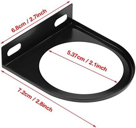 Титуляр на измерване на Пад Acouto 52 mm 2 Инча Универсален Измервателен Шушулка С един Отвор За закрепване На багажник на Притежателя на Чушките Скоба Черен Автомобиле?