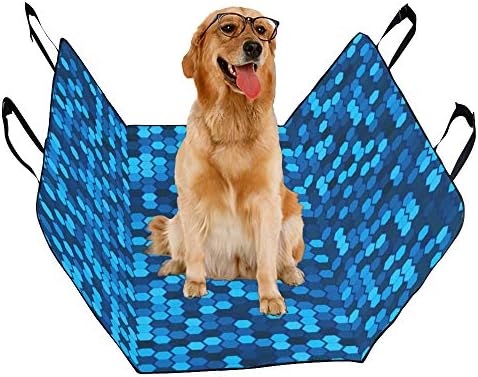 ENEVOTX Калъф За седалка кучета По Поръчка Синьо Дизайн Цвят Творческа Изкуство Мечта Печат Седалките на колата за Кучета Водоустойчив