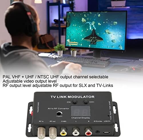 Модулатор FECAMOS TV Link, Регулира Нивото на изходния сигнал на AV/RF Модулатор TM70RG Mini за битовите телевизионни конзоли