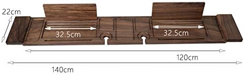 XXIOJUN-Стойка за вана, рамка баня от масивна дървесина, двойна полк в европейски стил, е Удобно място за многократно за съхранение,