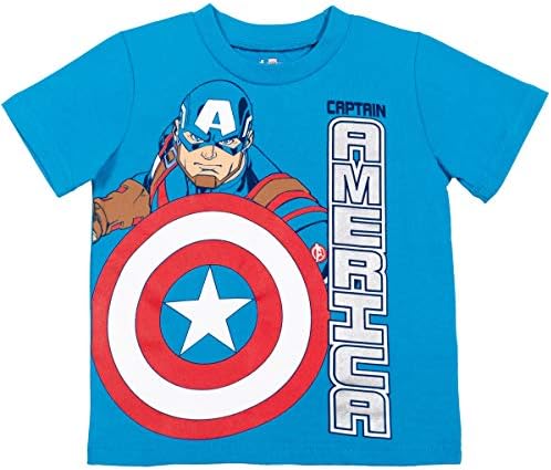 Marvel Отмъстителите Черна Пантера Капитан Америка, Железният Човек, Хълк Хълк 4 Опаковане На Тениски С Къс Ръкав