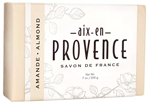 Френското ръчно изработени сапуни от Екс-ан-Прованс с масло от шеа Тройно, грис, 200 грама на сапун (5029)