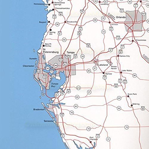 Карта на най-добрите места за риболов от Западния бряг на Флорида в срок на годност, Гомосассы до Everglades City