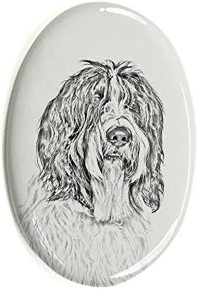 Шапендоес, Овално Надгробен камък от керамични плочки с изображение на Куче