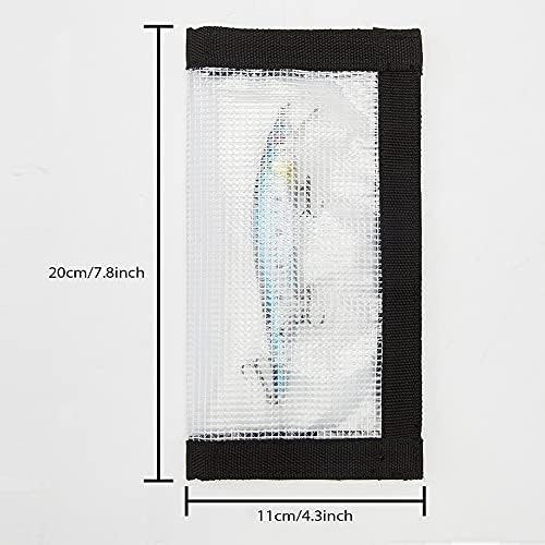 Тайна за риболовни примамки SYCOOVEN, 4шт Прозрачни Покривала за примамки от PVC - за многократна употреба Защитен калъф За риболовни куки Осигурява безопасността на риб