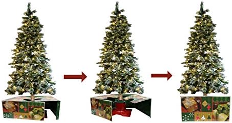 Оригиналната кутия за Коледно 20 с червена и зелена капачка За Поставка за коледно дърво