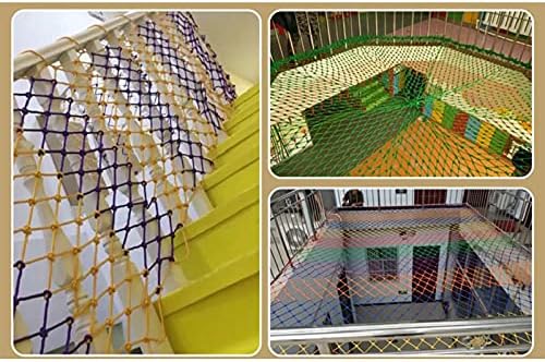AWSAD Найлон Веревочная мрежа за стълби с Дебелина 6 мм, Домашно Външно огради, тераси, Детска Защитна мрежа за детска градина,