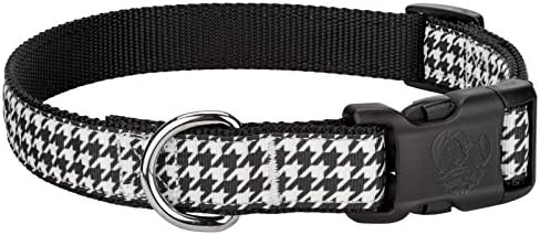 Нашийник за кучета Country Brook Design® Deluxe с панделка под формата на Кучешки лапи - Малко