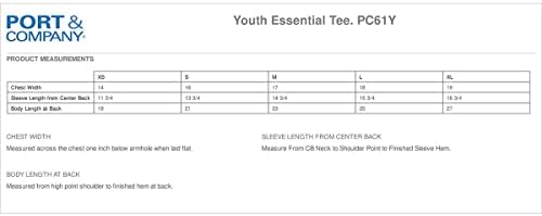 Пристанището и компания - Младежка тениска Essential Tee. PC61Y