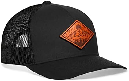 HAKA Diamond Mountains & Trees Hat – Шапка на шофьор на камион за мъже и Жени, Регулируем Бейзболна Шапка, Окото Шапка, Градинска