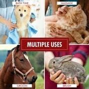 LuxPal Модернизирани Ръкавици за грижа за домашни любимци, Обесцвечивающие Четка с пет пръста за кучета, котки, коне - Лесно и безболезнено