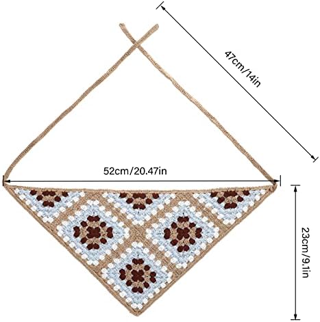 HAIMEIKANG Цветя Възли на една Кука Кърпи за Коса, за Коса, 2 броя, Женски Шал За Коса, Превръзка на Главата с Цветя, Ретро забрадка за Момичета