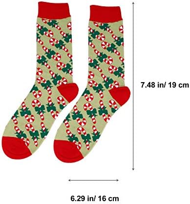 Коледна Украса GALPADA, 2 Двойки Коледни Чорапи с дължина до средата на прасците, Улични Чорапи Elements (Без Размер)