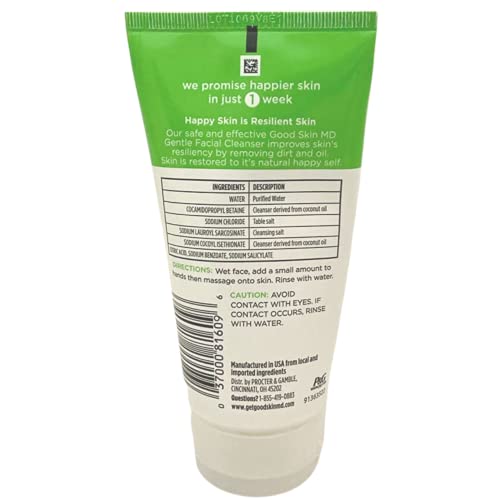 Imperial Falcon Group Good Skin MD 5 грама Нежно почистващо средство за лице; Тестван от дерматолози; Без ароматизатори (2 опаковки